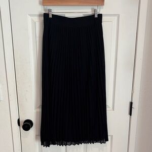 Alfani Black Pleated Midi Skirt for Cocktail